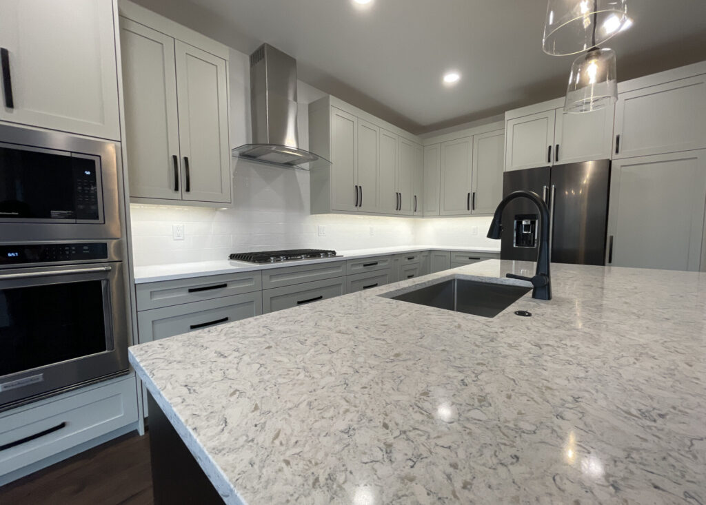 Montrose Quartz Counters in Spruce Point Patio Homes