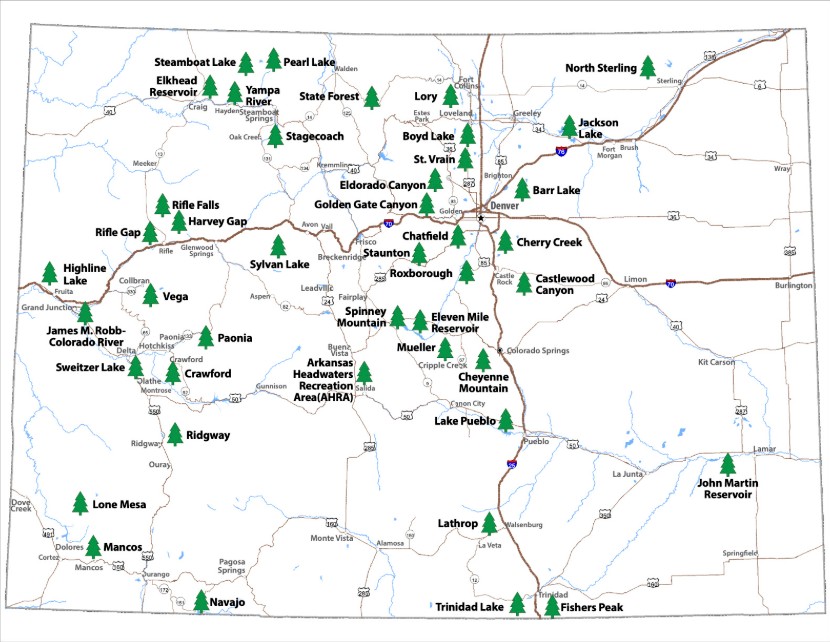 Colorado State Parks Map