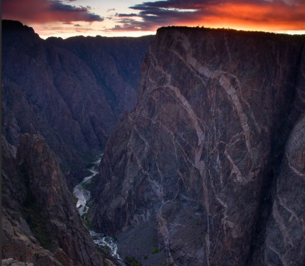 Awe-inspiring Black Canyon near Montrose Colorado