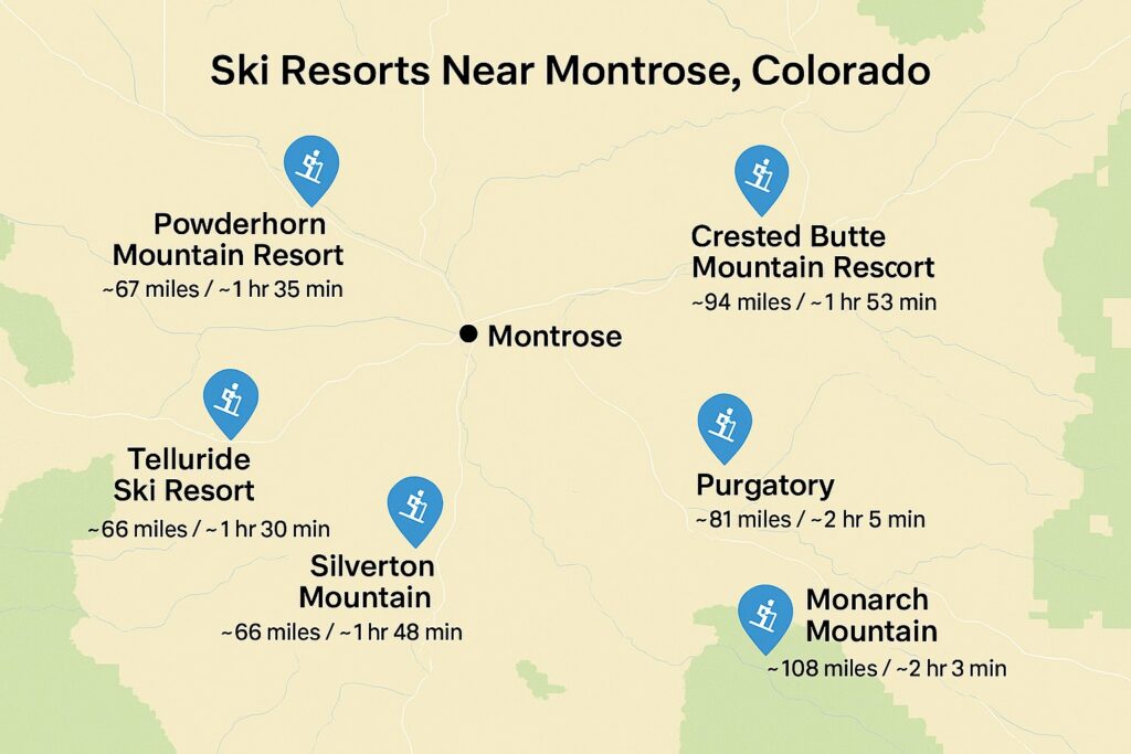 Ski Resorts near Montrose Colorado