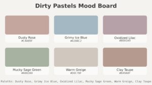 Home Decor Includes Dirty Pastels Mood Board