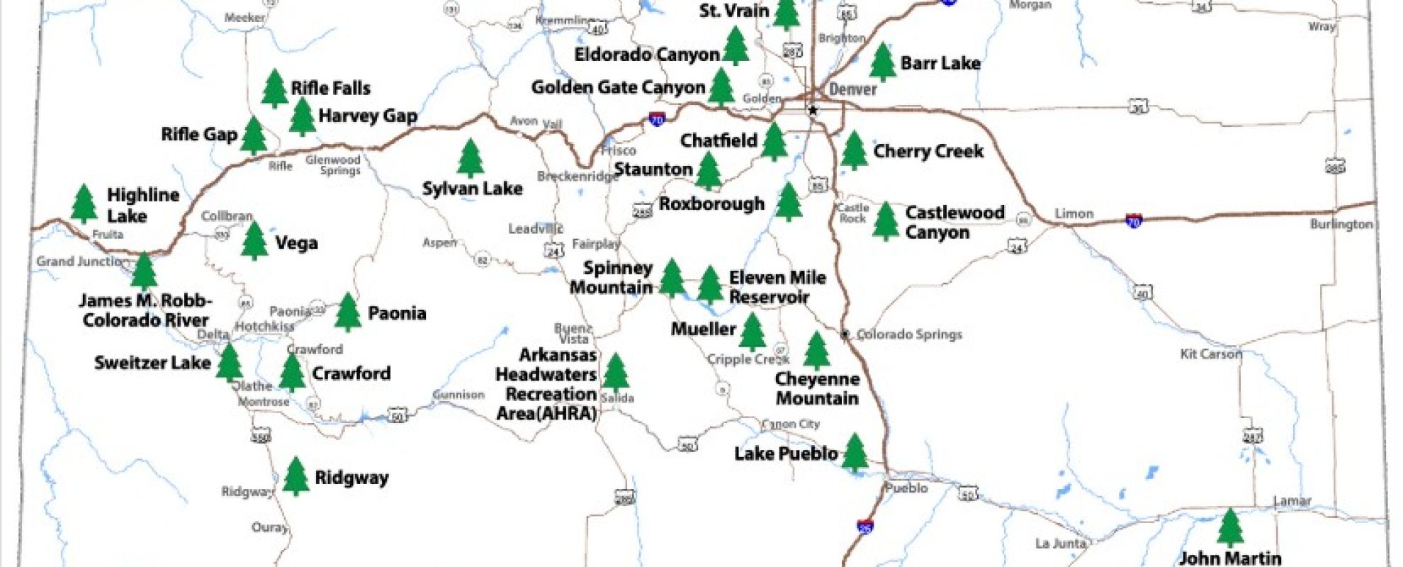 Colorado State Parks Map